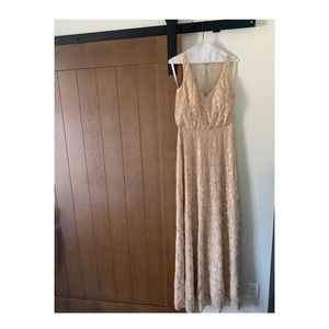 Kennedy Blue Cream/Rose Gold Bridesmaid Dress